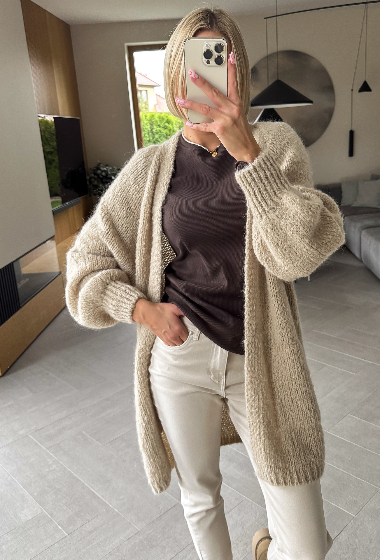 Sweter Beżowy Rees