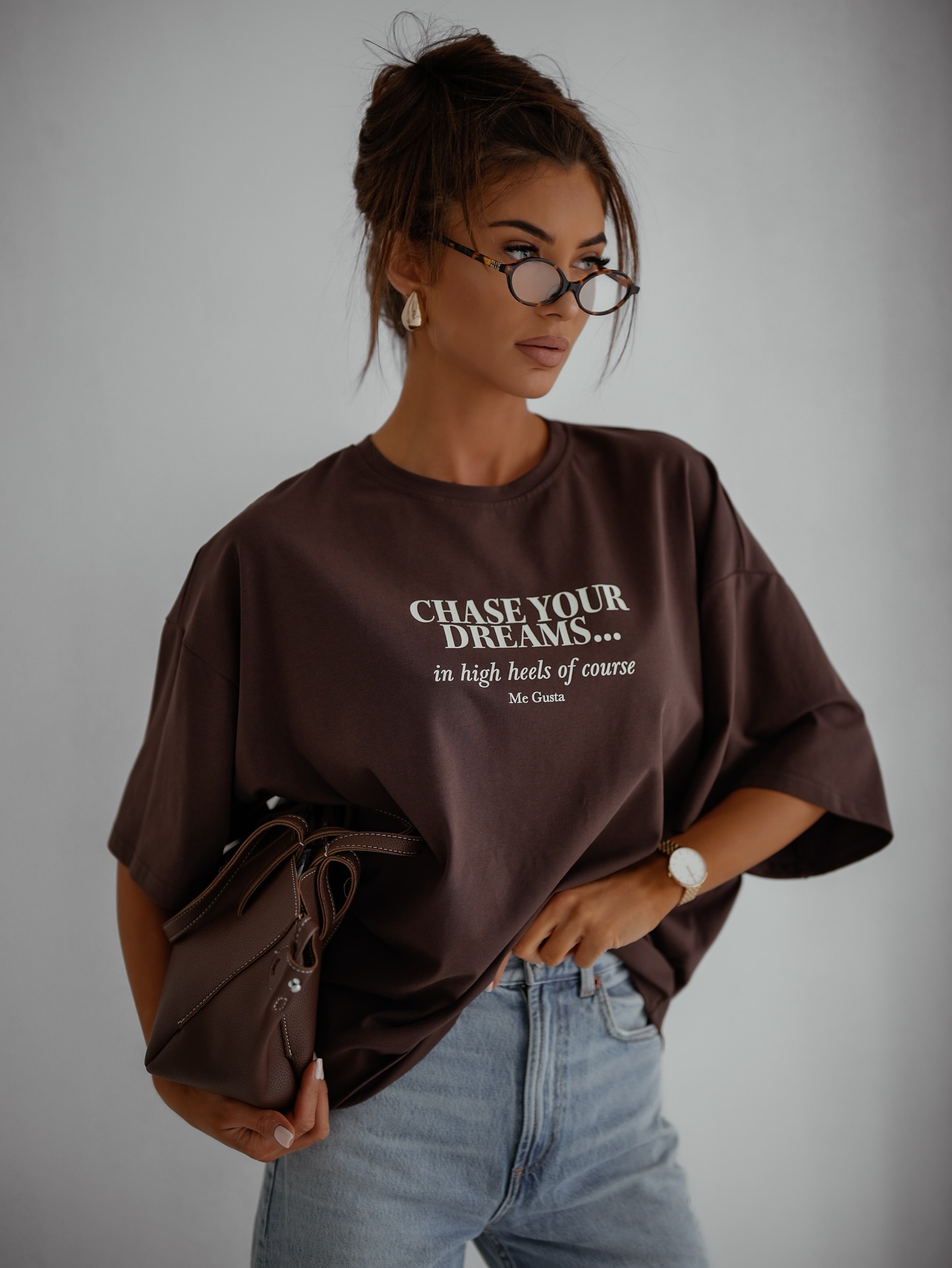 T-shirt Brązowy Dreams
