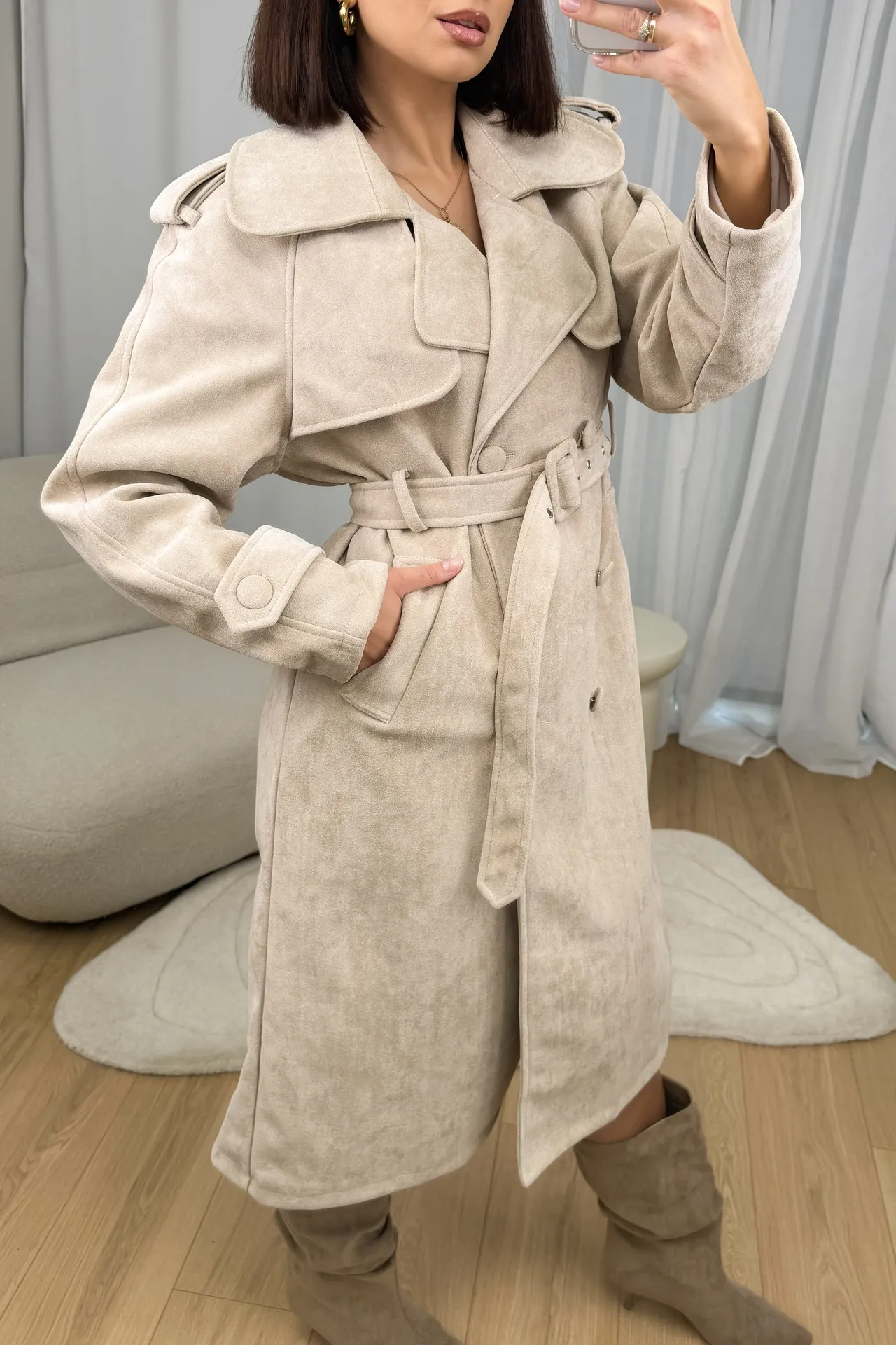 Płaszczyk Beżowy Rose