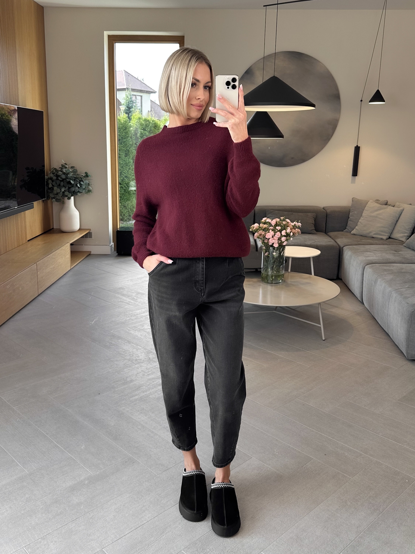 Spodnie Grafitowe Baggy