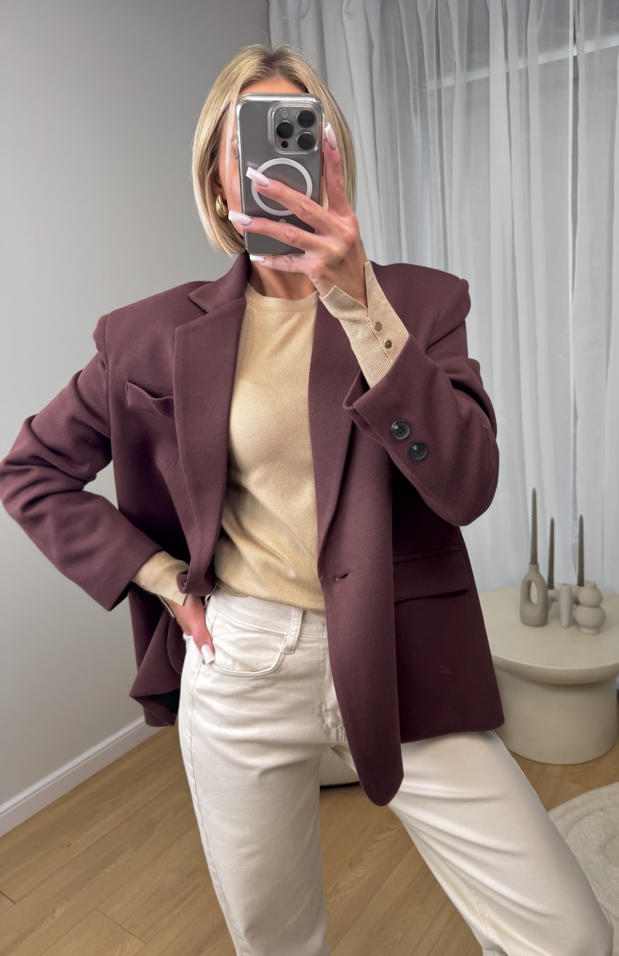 Marynarka Bordowa Sadie