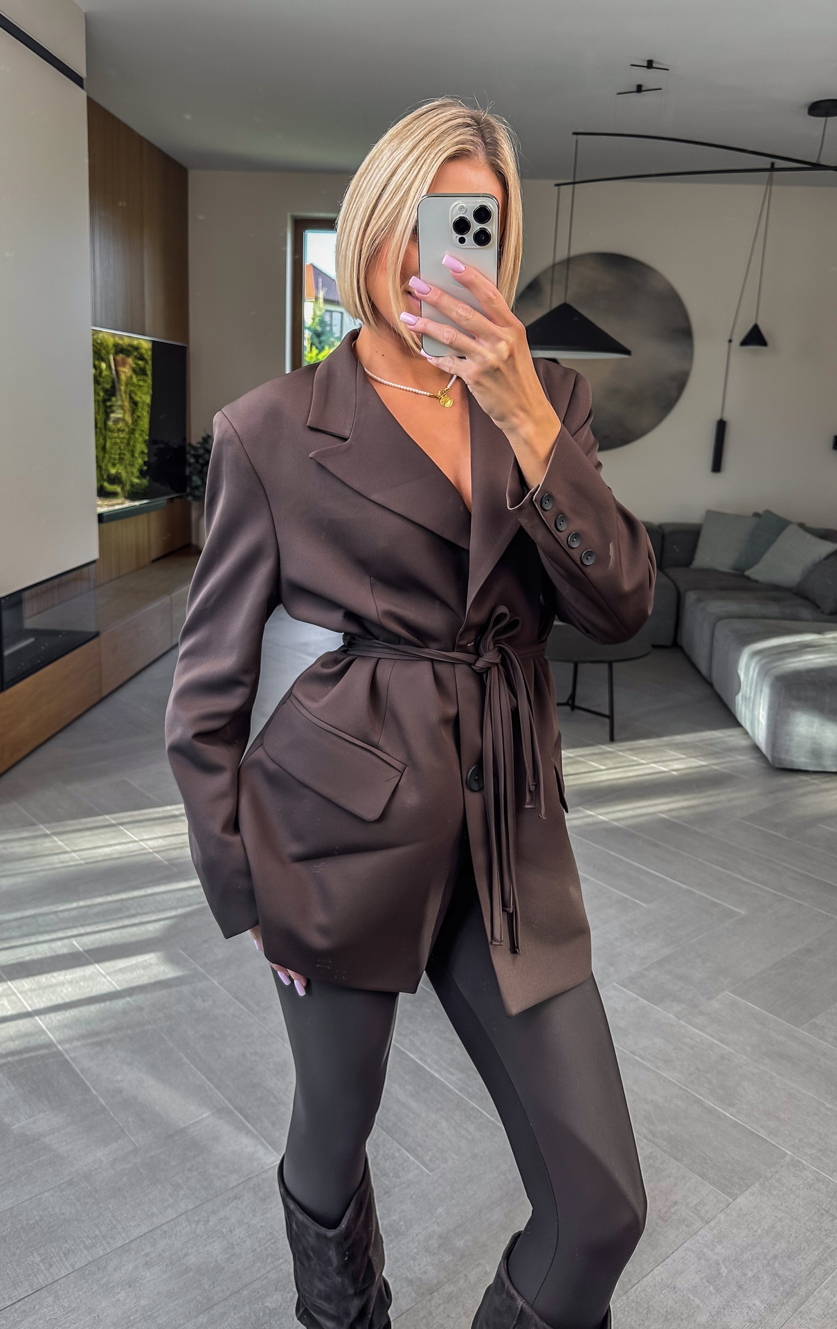 Marynarka Brązowa Kaia