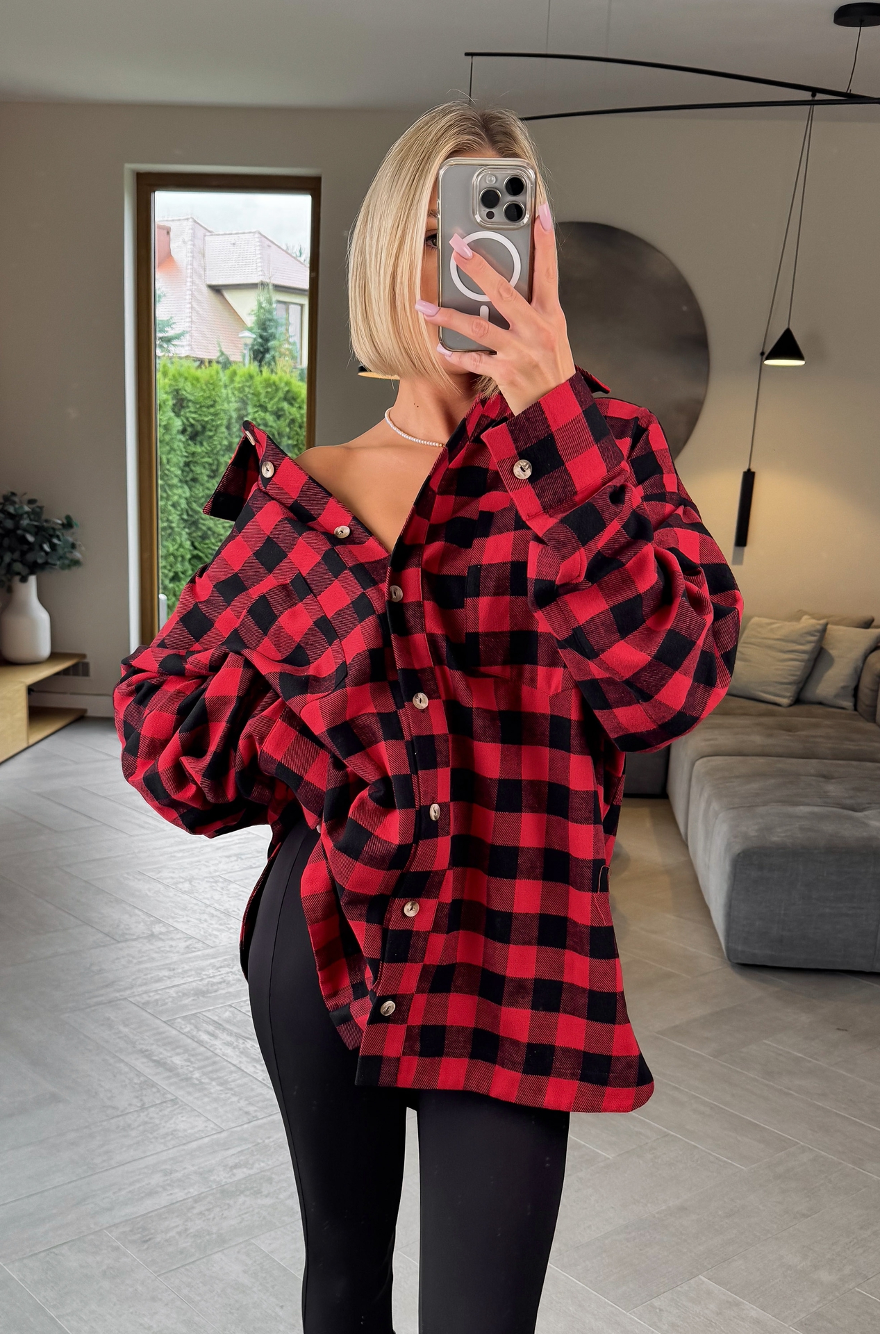 Koszula w Kratę Czerwona Luci