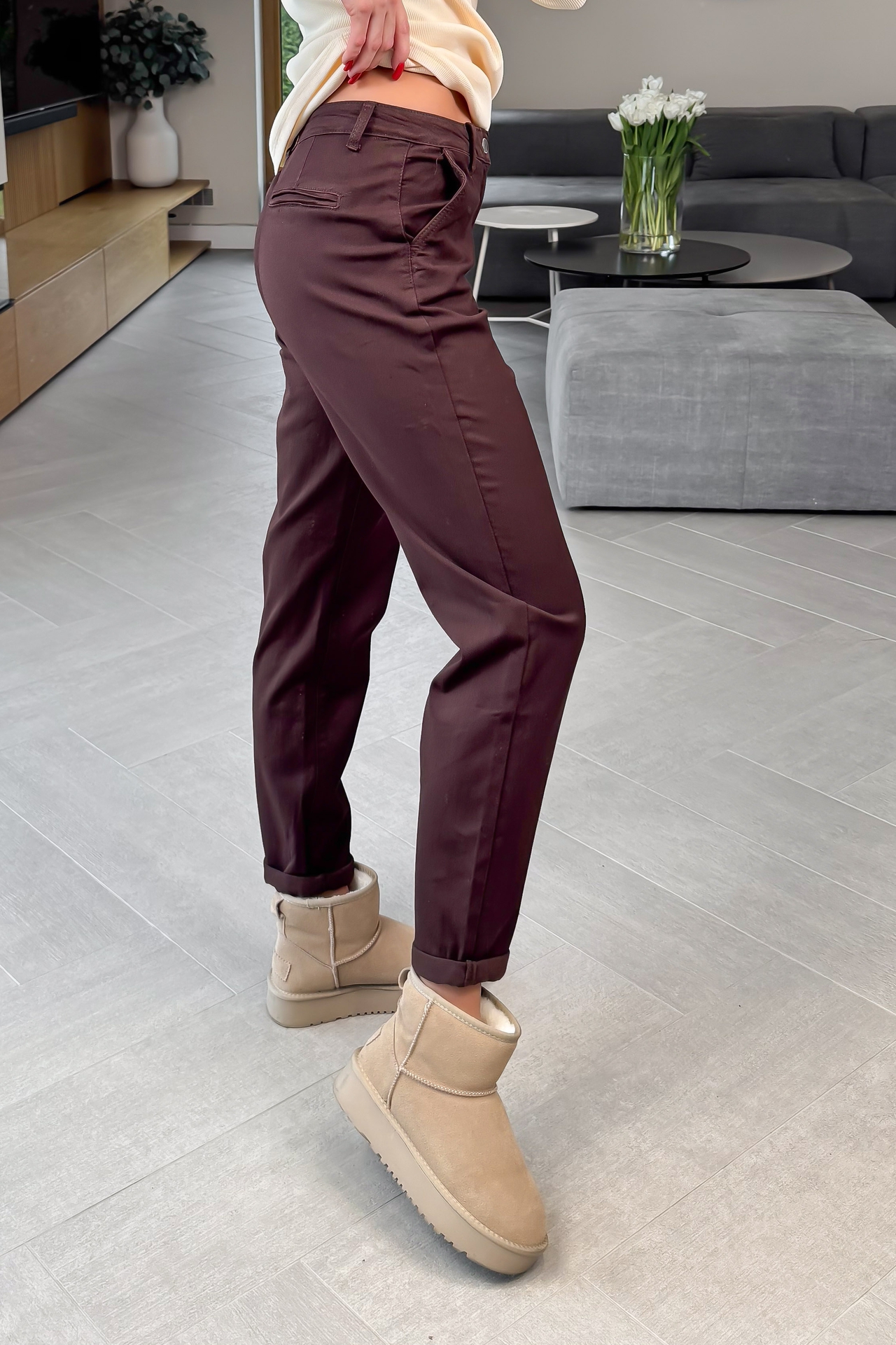 Spodnie Brązowe Dave