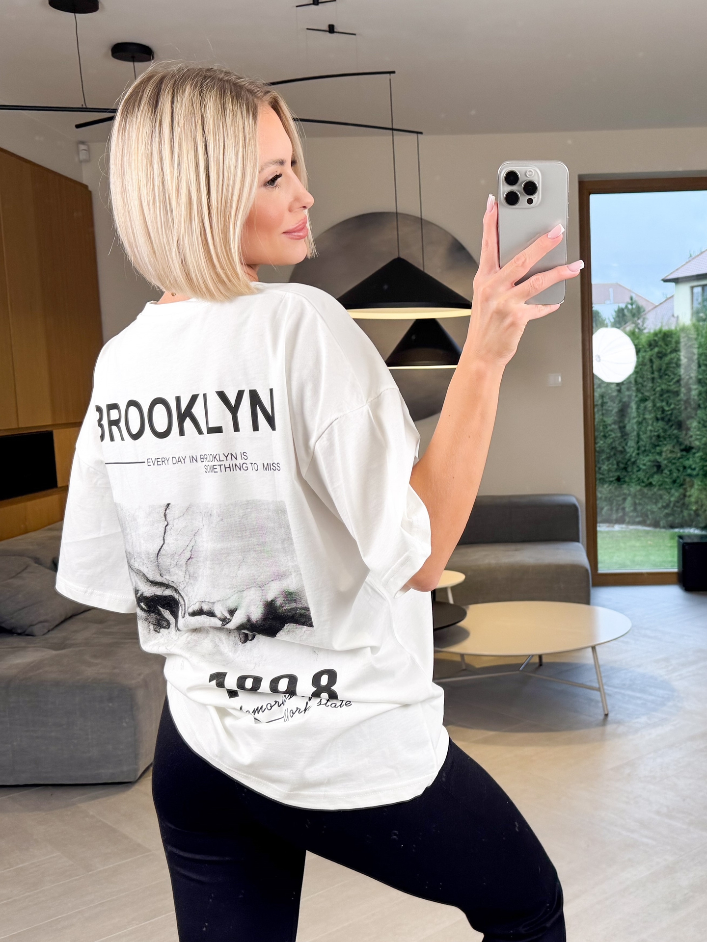 T-shirt Kremowy Brooklyn