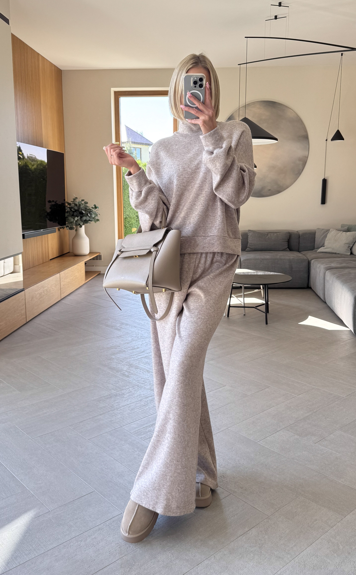 Komplet Sweterkowy Beżowy Agat