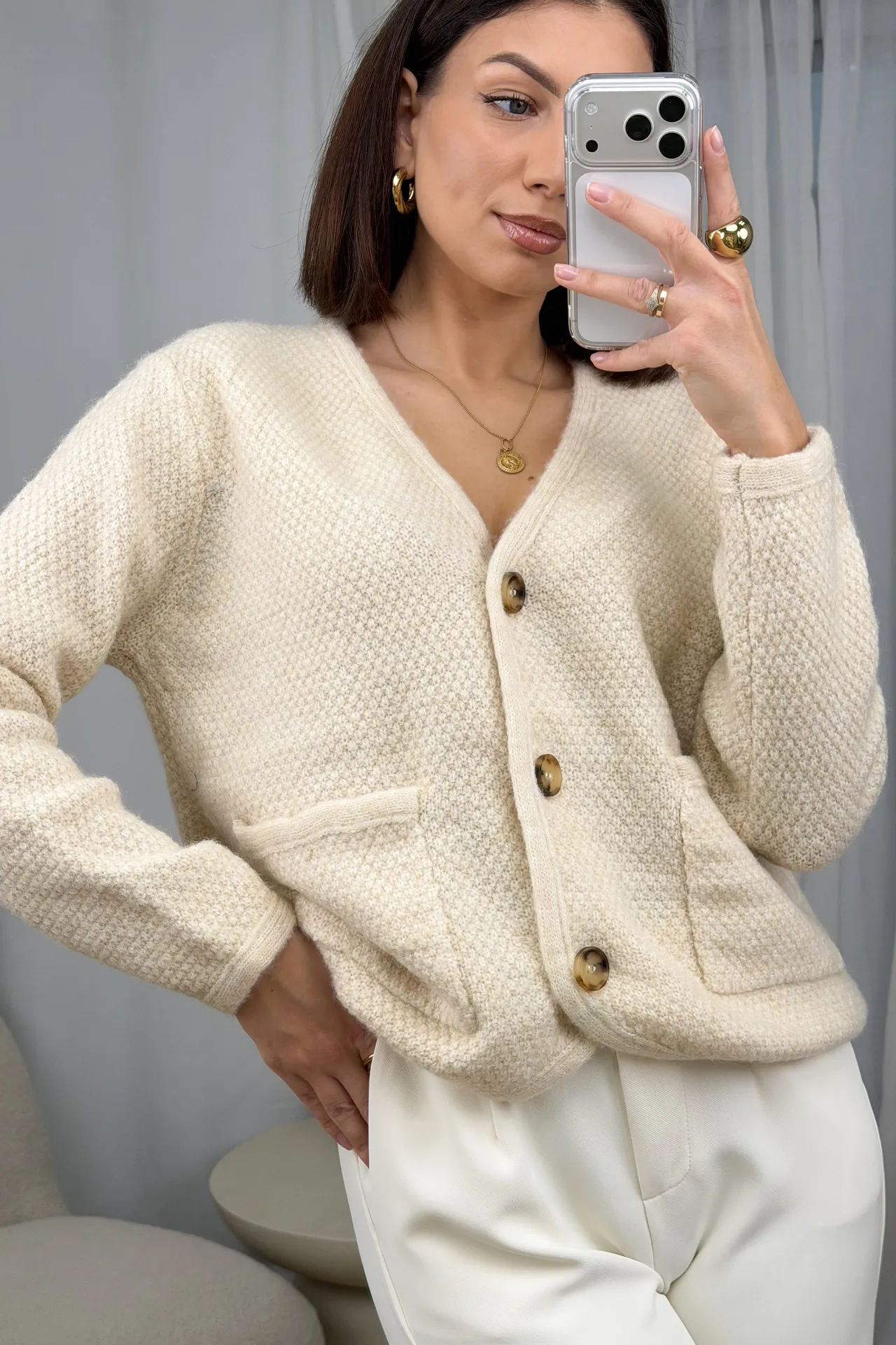 Sweter Beżowy Seelly