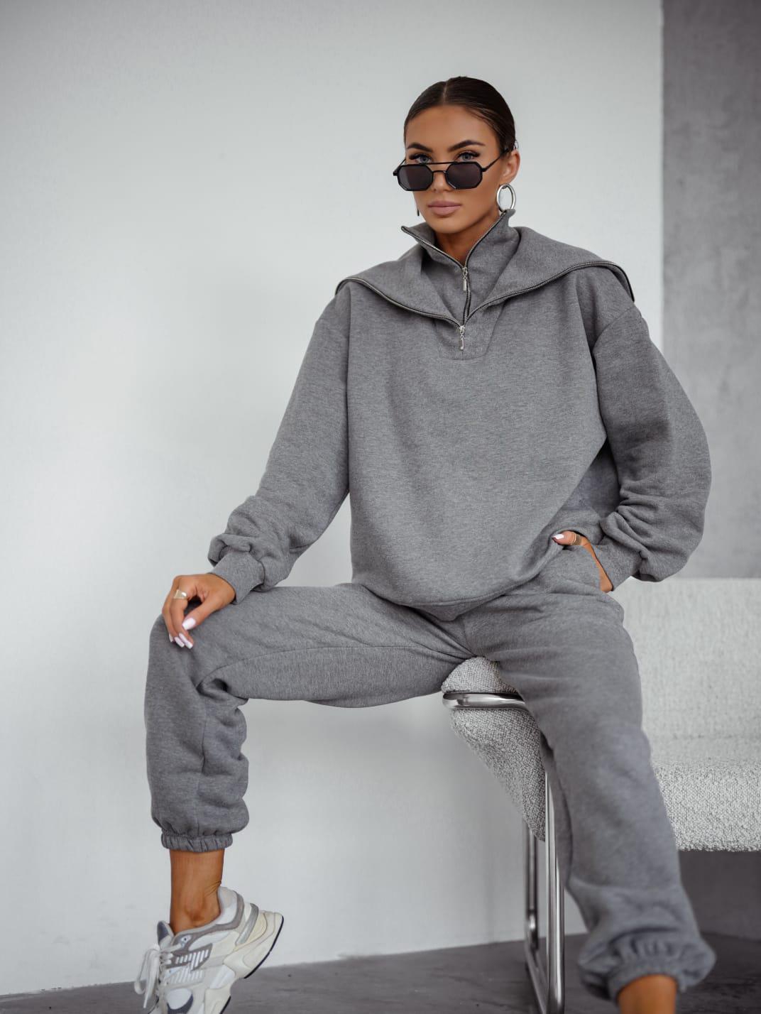 Komplet Szary Double Zip