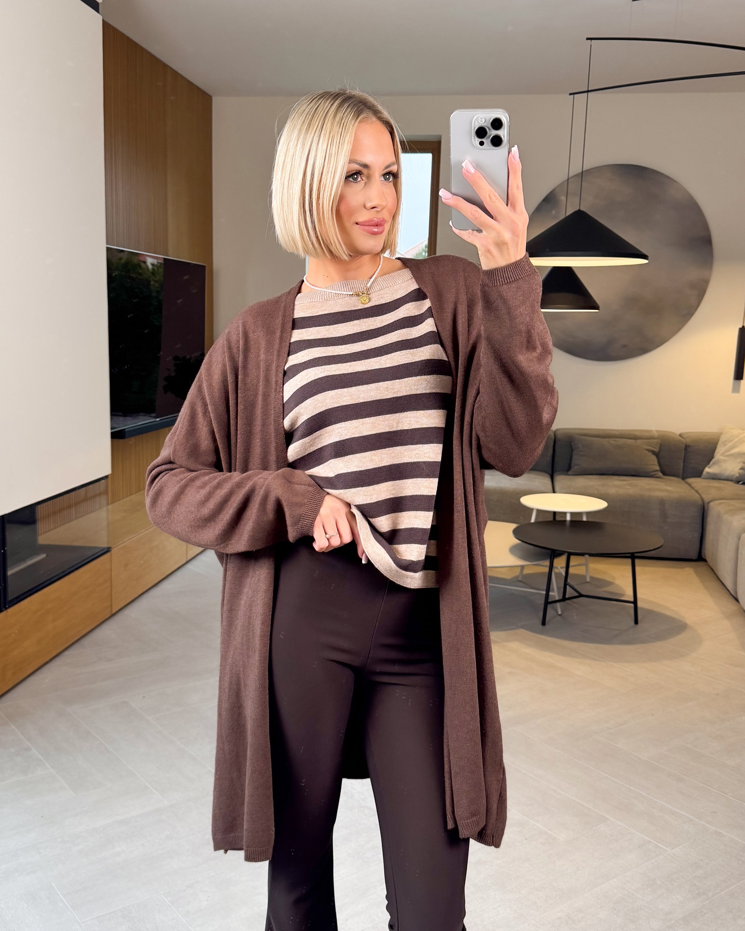 Kardigan Brązowy Soft