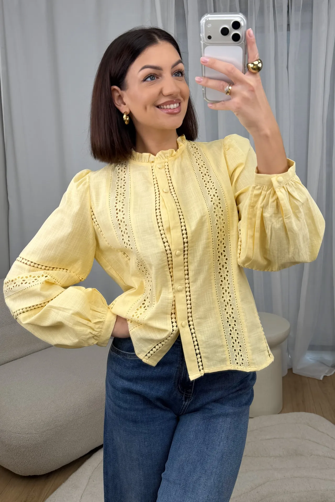 Koszula Żółta Fancy