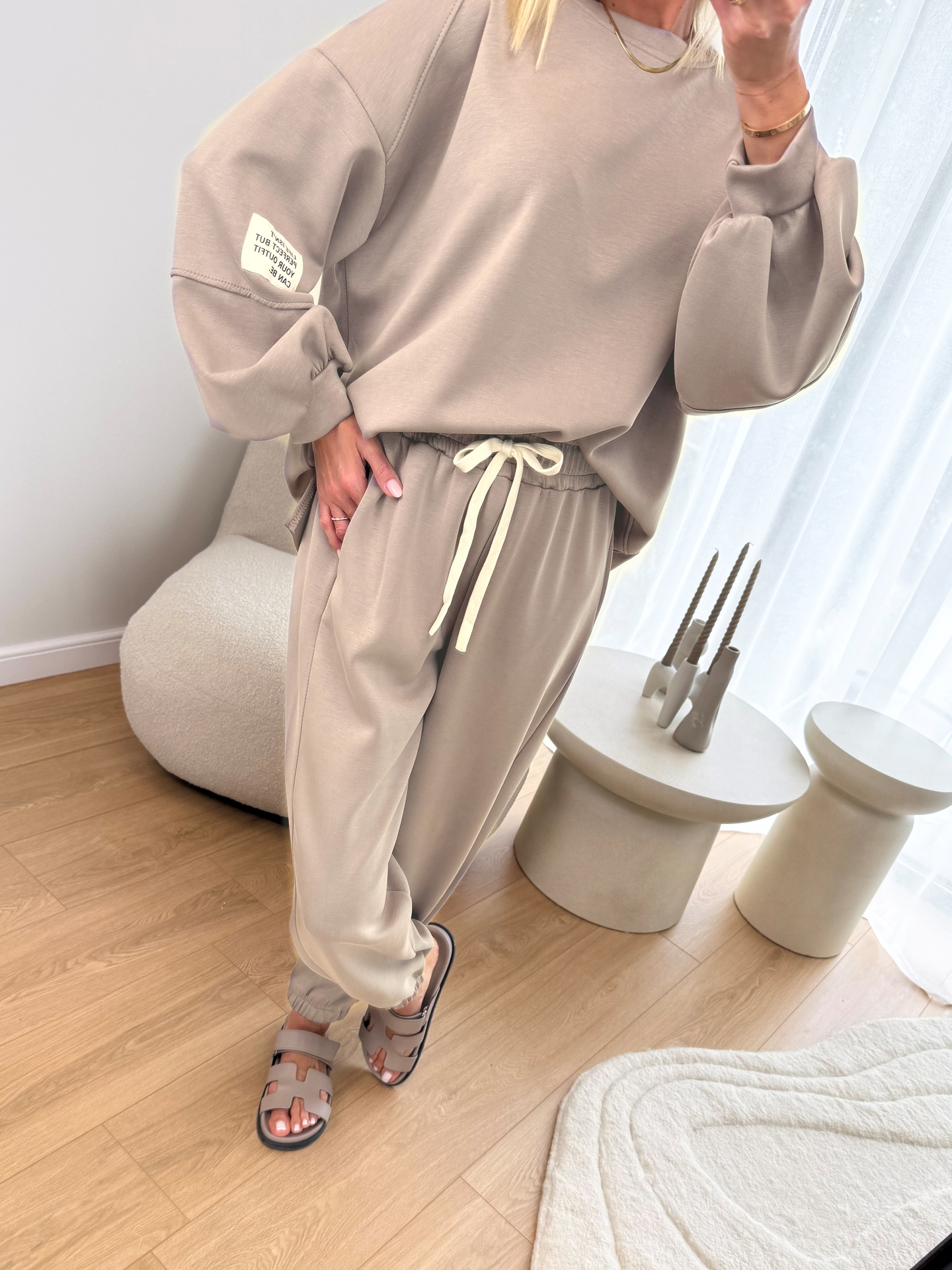 Komplet Masełko Taupe