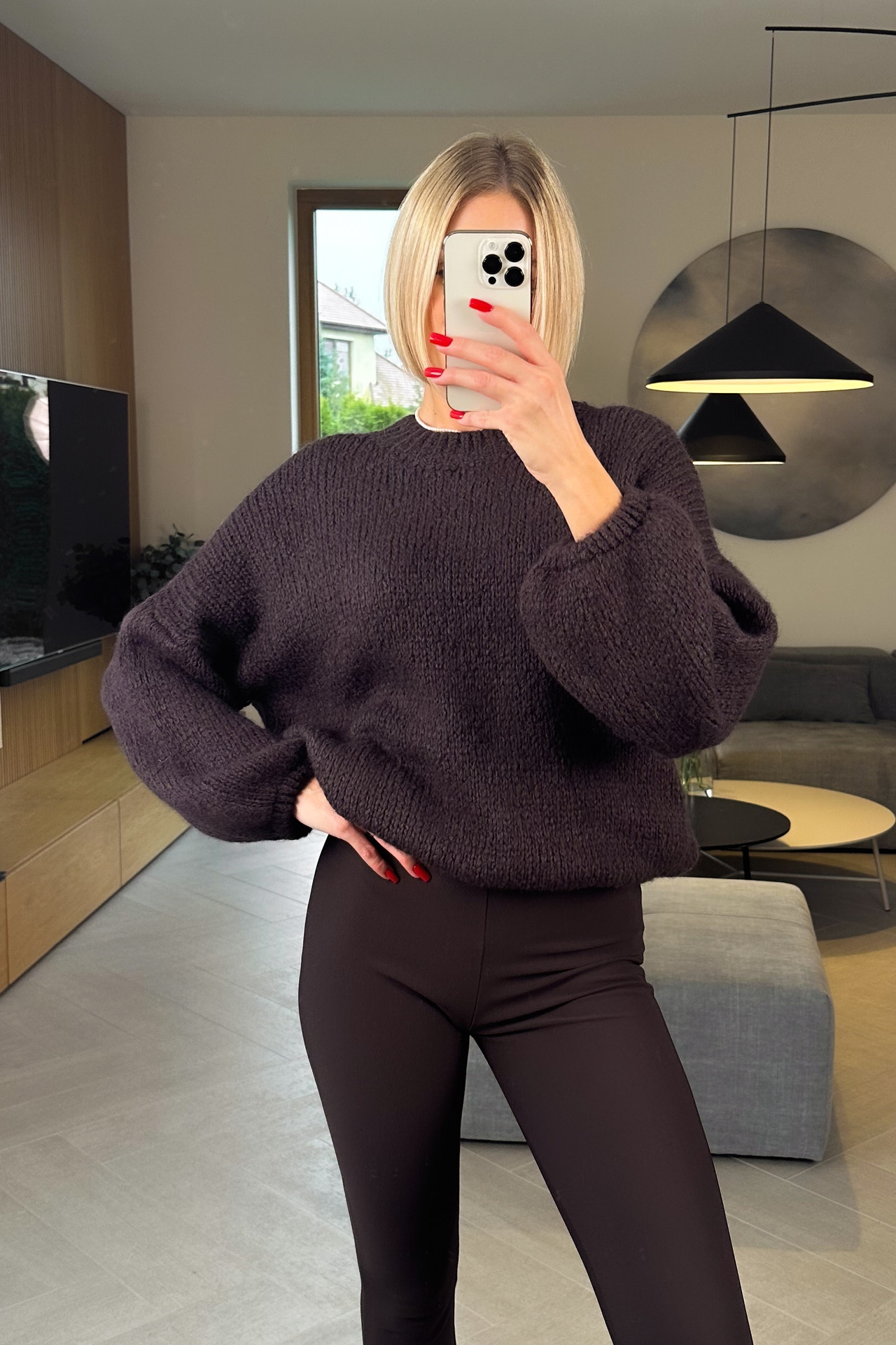 Sweter Brązowy Modi