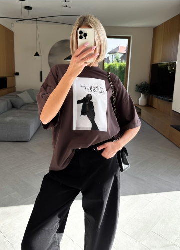 T-shirt Brązowy Mission