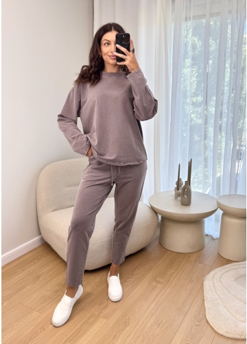 Komplet Dekatyzowany Fioletowy Calm