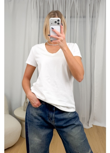 T-shirt V White