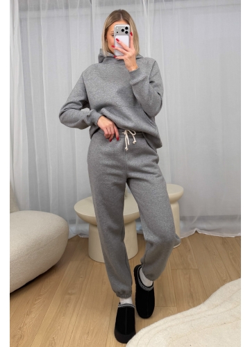 Komplet Ocieplany Ciemny Melanż Snugly