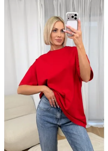 T-shirt Oversize Czerwony