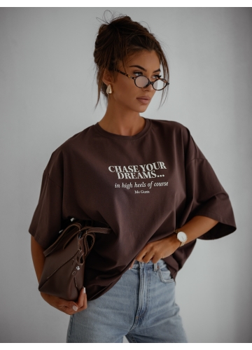 T-shirt Brązowy Dreams