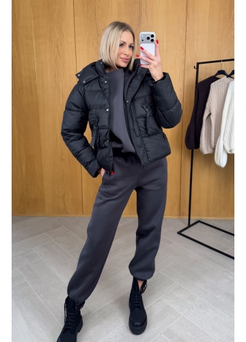 Kurtka Zimowa Czarna Softy