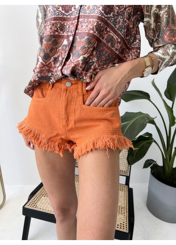 Shorts Ripped Orange