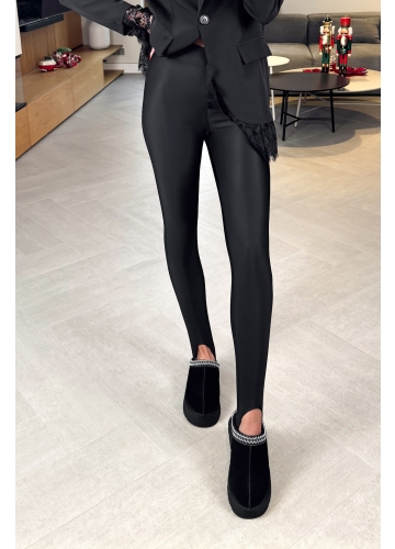 Legginsy z Zapiętką Czarne Collet