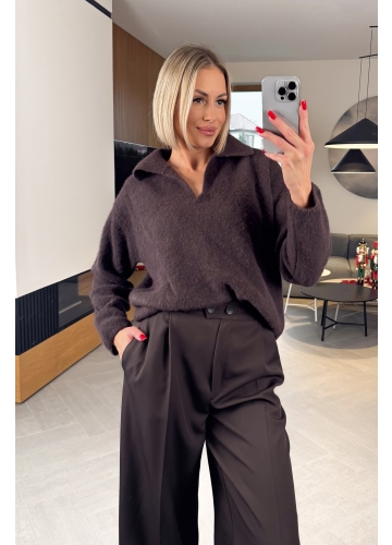 Sweter Brązowy Alica