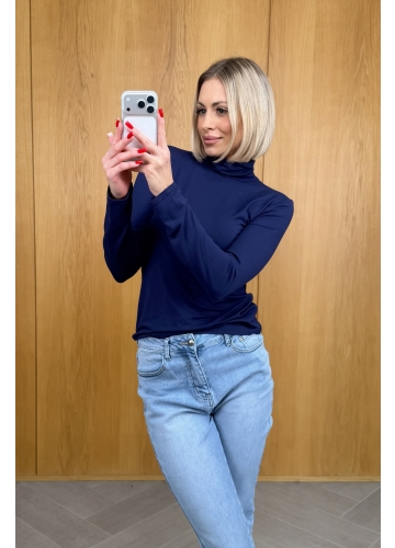 Bluzka z Golfem Granatowa Livia