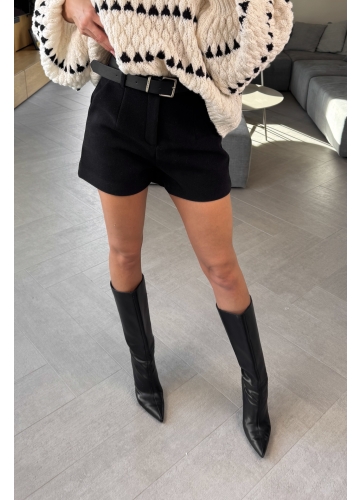 Szorty Czarne Elegance