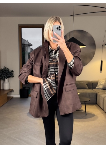 Marynarka Brązowa Piper