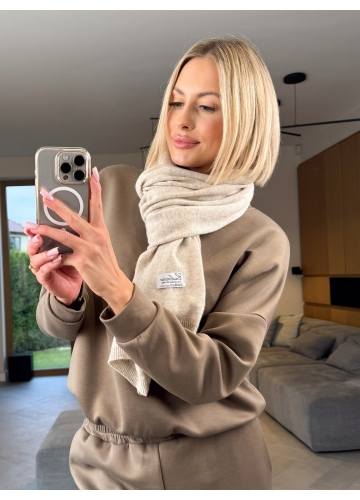 Szalik Beżowy Cashmere