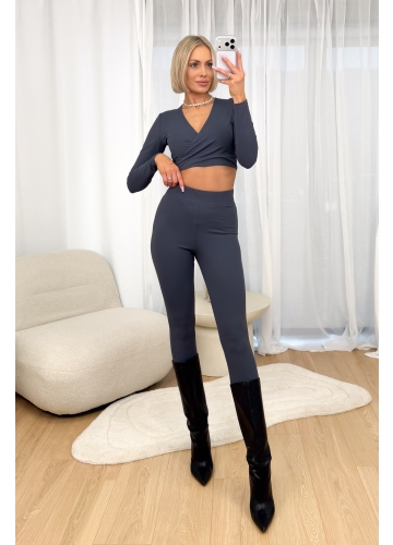 Komplet Grafitowy Chic