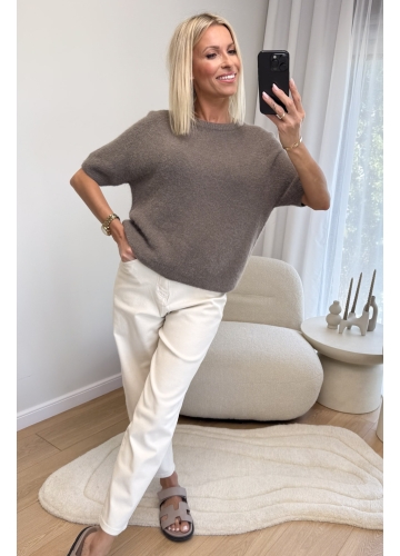 Sweter Taupe Toca