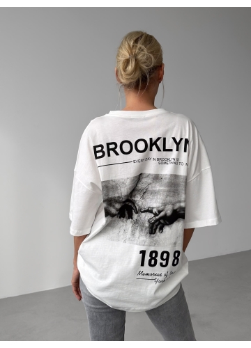 T-shirt Brooklyn White