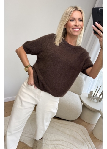 Sweter Brązowy Toca