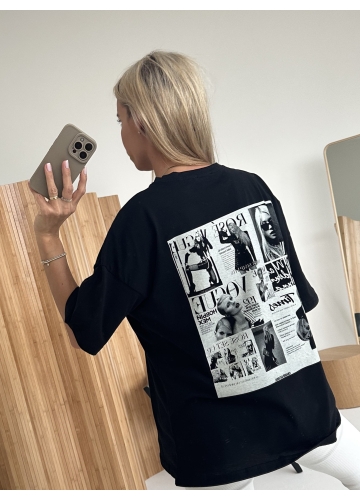 T-shirt Czarny Time