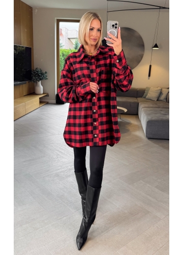 Koszula w Kratę Czerwona Luci