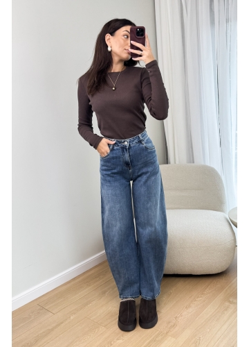 Spodnie Jeansowe Baloon Blue Dark