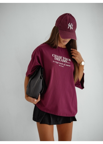 T-shirt Bordowy Dreams