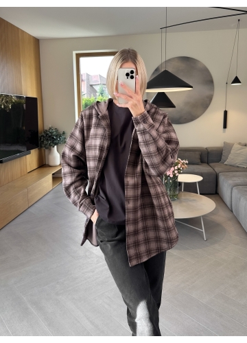 Bluza Brązowa z Kapturem Lina