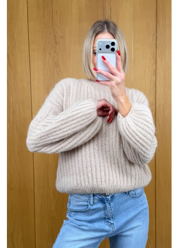 Sweter Beżowy Enni