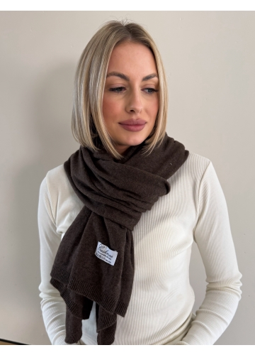 Szalik Brązowy Cashmere