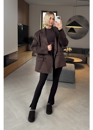 Marynarka Brązowa Piper