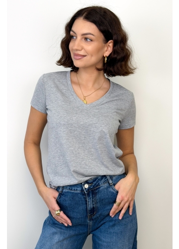 T-shirt V Melanż