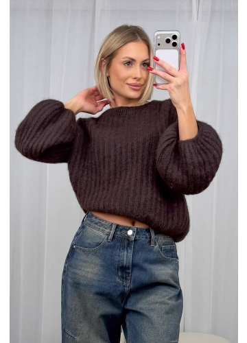 Sweter Brązowy Enni