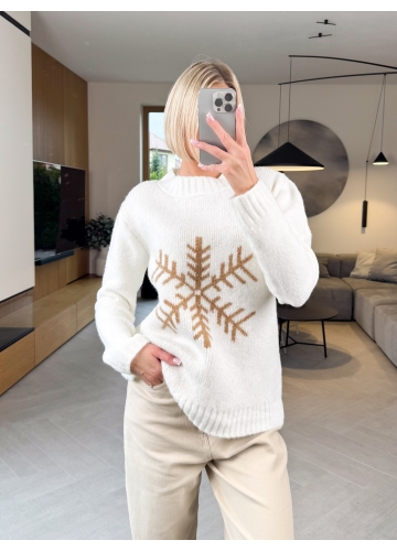 Sweter Kremowy Snowy