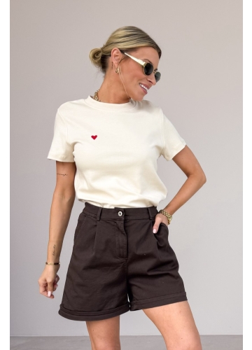 T-shirt Beżowy Aura 3