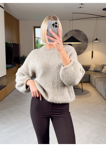 Sweter Beżowy Modi
