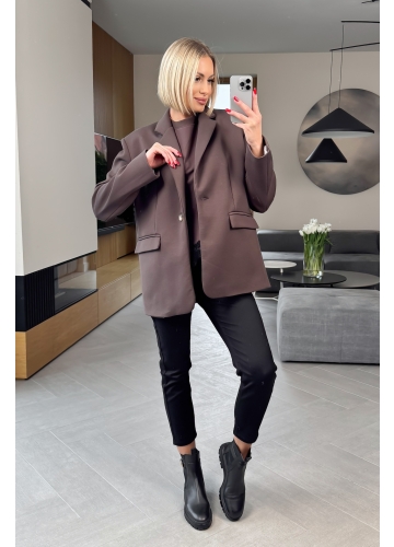 Marynarka Brązowa Olea