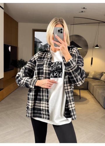 Koszula w Kratę Czarna Vero