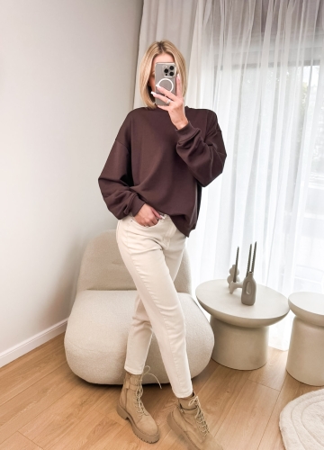 Bluza Nieocieplana Brązowa Boxy 4